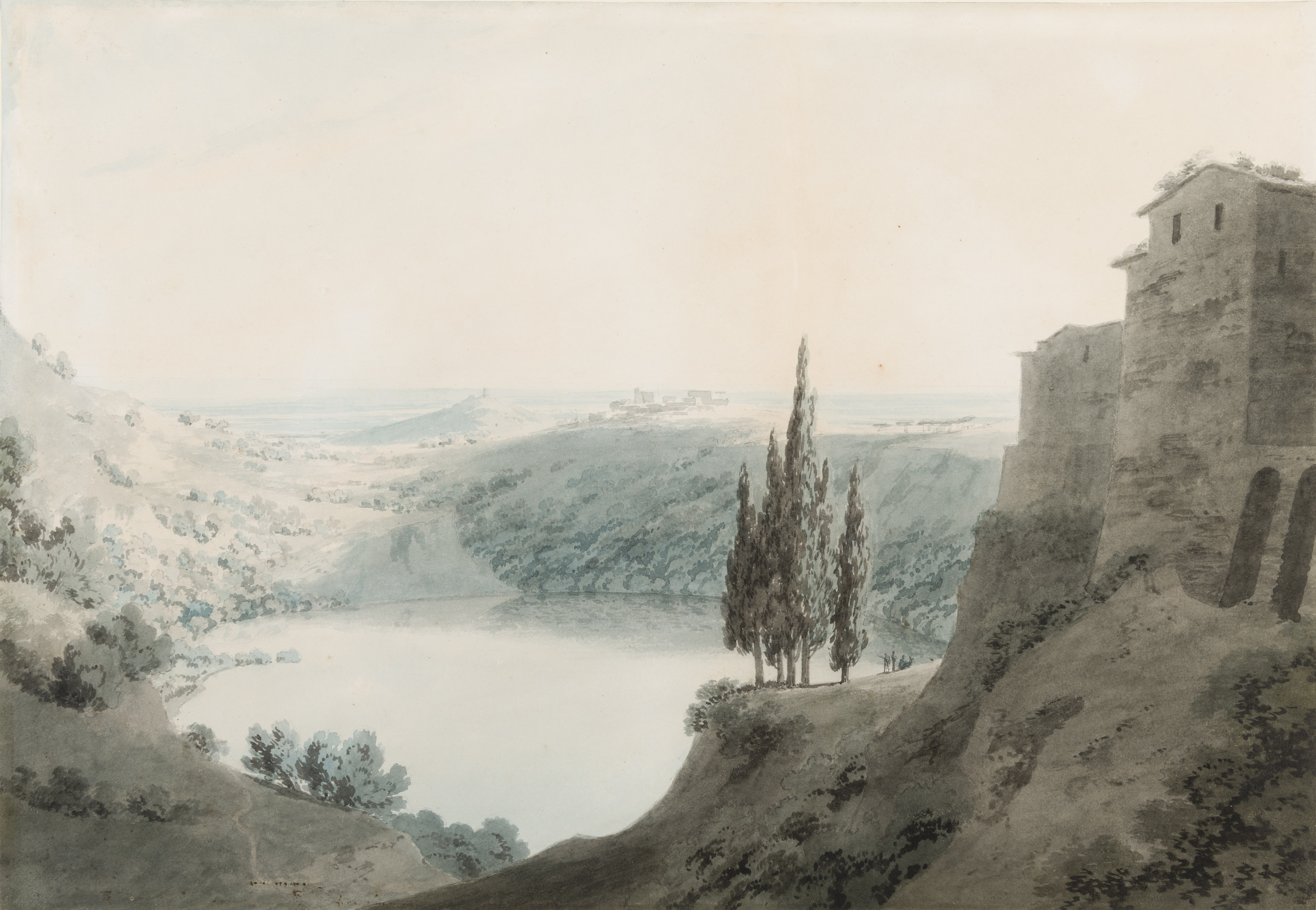 Lake Nemi looking towards Genzano
